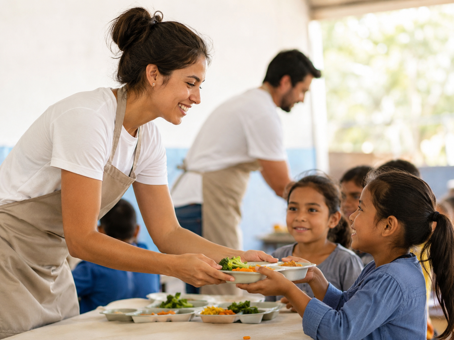 Children receiving meal support